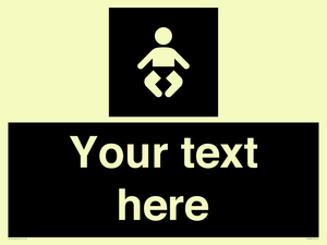 Custom information: black panel baby change